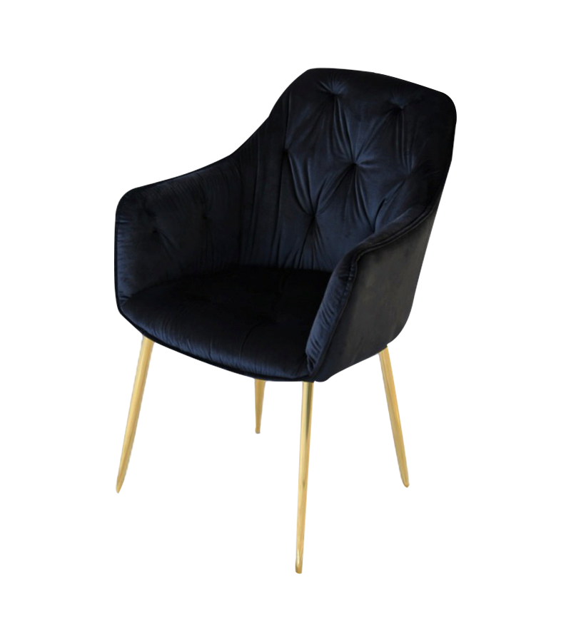 AN334 Velvet letvægts spisestuestol